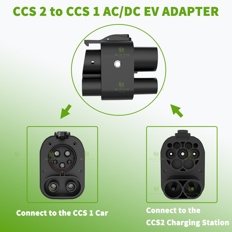 WUFEN AC & DC CCS2 To CCS1 DC  - đánh giá và giá Ccs2 To Ccs1 Fast Charge Adapter 250Kw