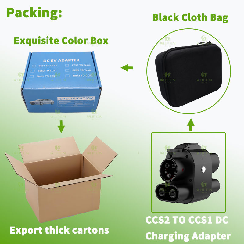 WUFEN CCS2 to CCS1 250A Adapte - đánh giá và giá Ccs2 To Ccs1 Fast Charge Adapter 250Kw