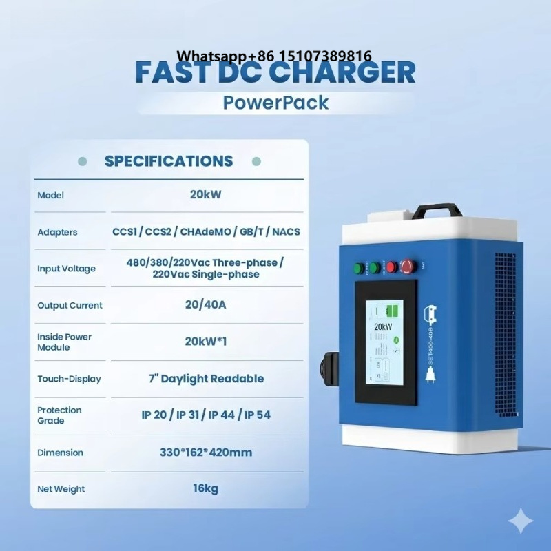 OEM 20kW Level 3 Home Portable - đánh giá và giá Portable Dc Fast Charger 20Kw Ccs2