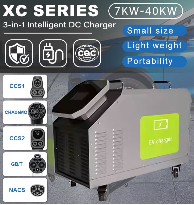 Home Use Mobile DC EV Charger  - đánh giá và giá Portable Dc Fast Charger 20Kw Ccs2
