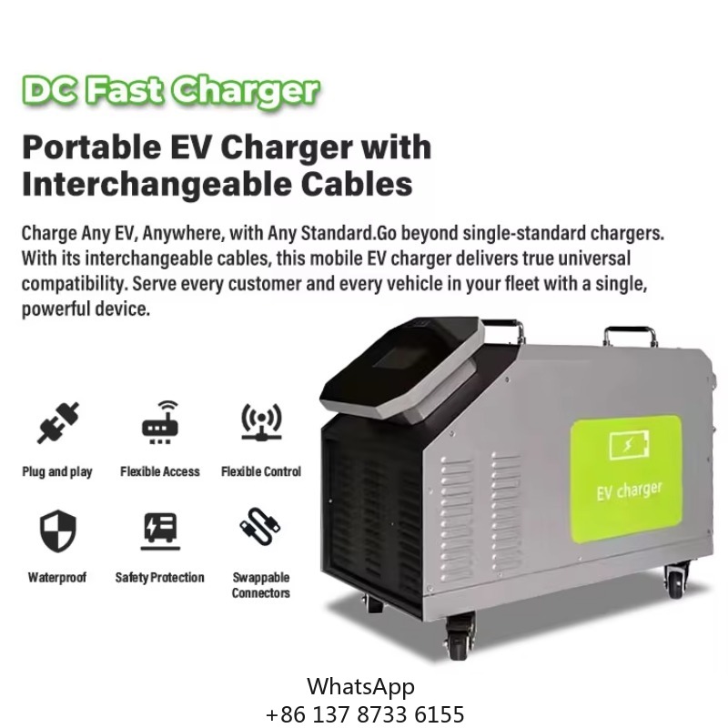 Home Use Mobile DC EV Charger  - đánh giá và giá Portable Dc Fast Charger 20Kw Ccs2